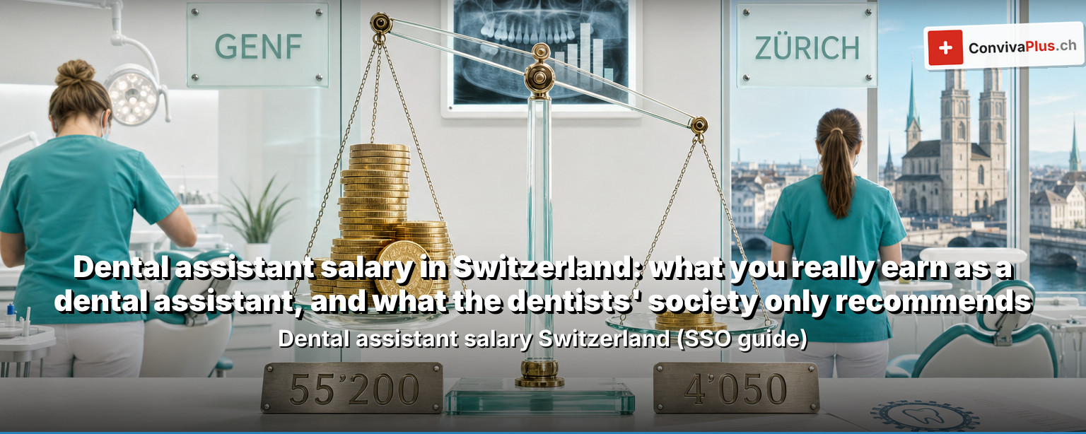 Dental assistant salary in Switzerland: what you really earn as a dental assistant, and what the dentists' society only recommends