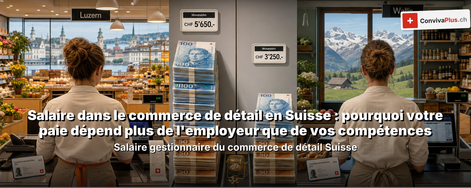 Salaire dans le commerce de détail en Suisse : pourquoi votre paie dépend plus de l'employeur que de vos compétences