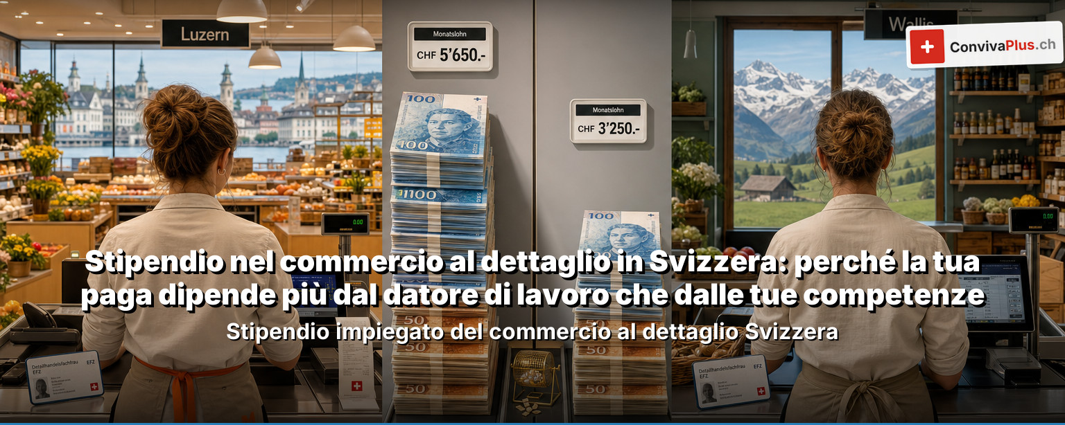Stipendio nel commercio al dettaglio in Svizzera: perché la tua paga dipende più dal datore di lavoro che dalle tue competenze