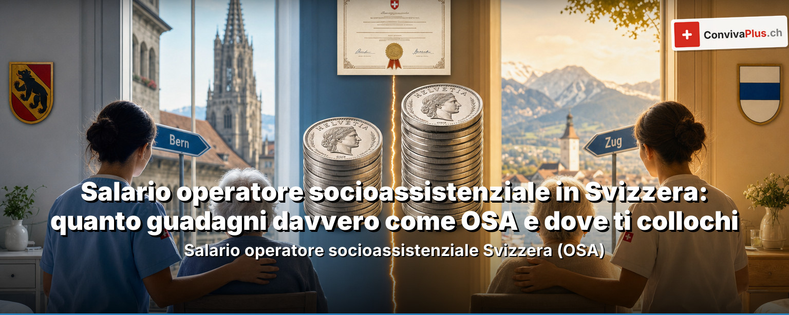 Salario operatore socioassistenziale in Svizzera: quanto guadagni davvero come OSA e dove ti collochi