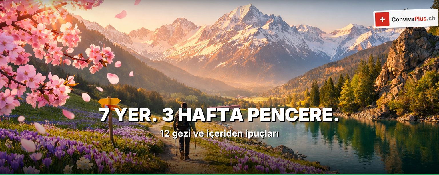 İsviçre'de ilkbahar gezileri: Zürih'te kiraz çiçekleri, Emmental'de çiğdemler, Montreux'de nergisler ve eriyen kar şelaleleri
