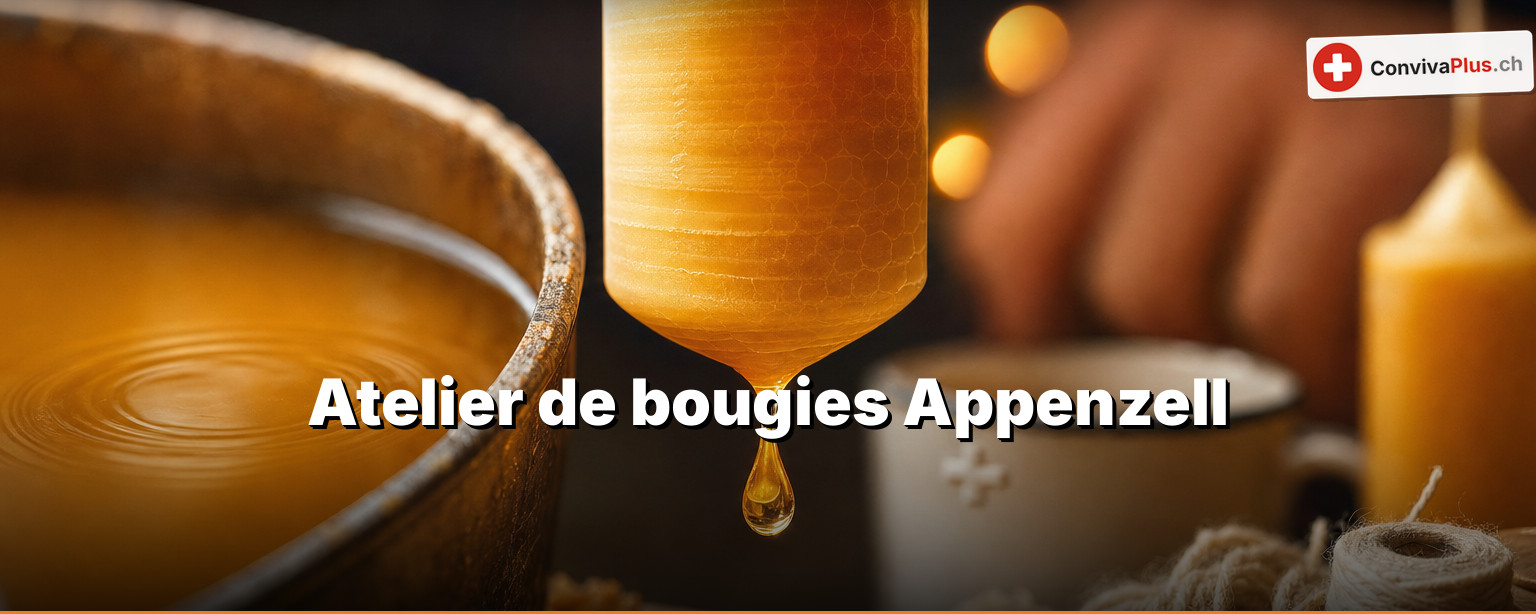 Bougies à la main à Appenzell : le bain de cire est dans un jardin de couvent