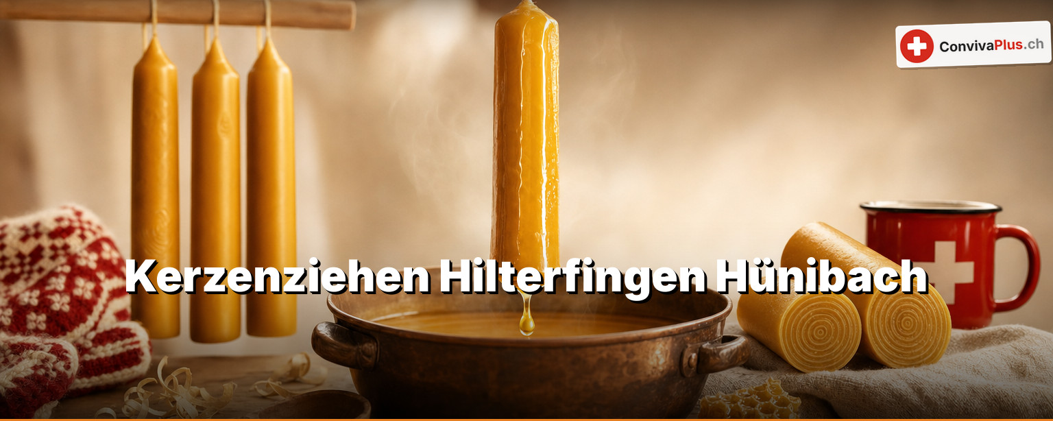 Kerzenziehen Hünibach: Wachs ziehen, wo sonst Setzlinge wachsen