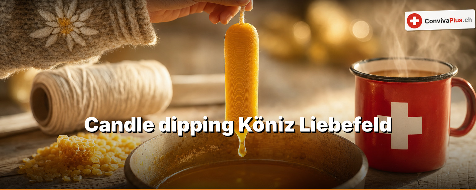 Candle dipping in Liebefeld: five days of beeswax, and the proceeds go further
