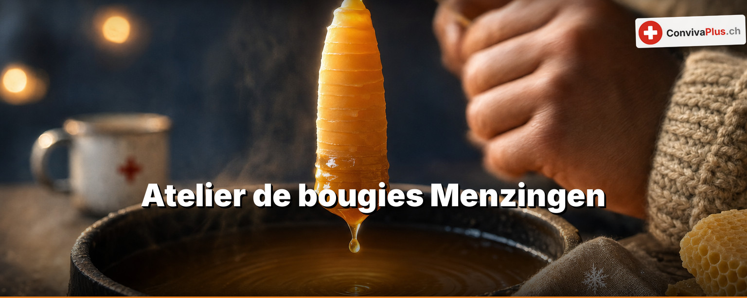 Bougies à la main au Sprützehüsli de Menzingen : la date manque — pas la structure