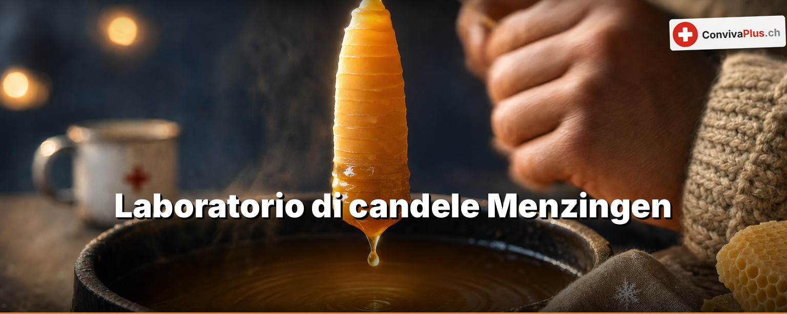 Candele fai-da-te allo Sprützehüsli di Menzingen: manca la data, non la struttura