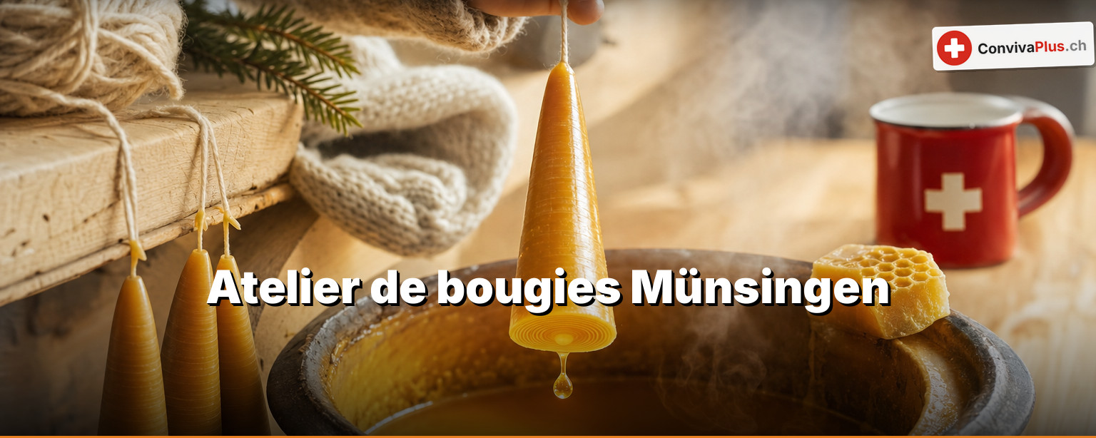 Bougies à Münsingen : de la cire dans une maison où l'on répare