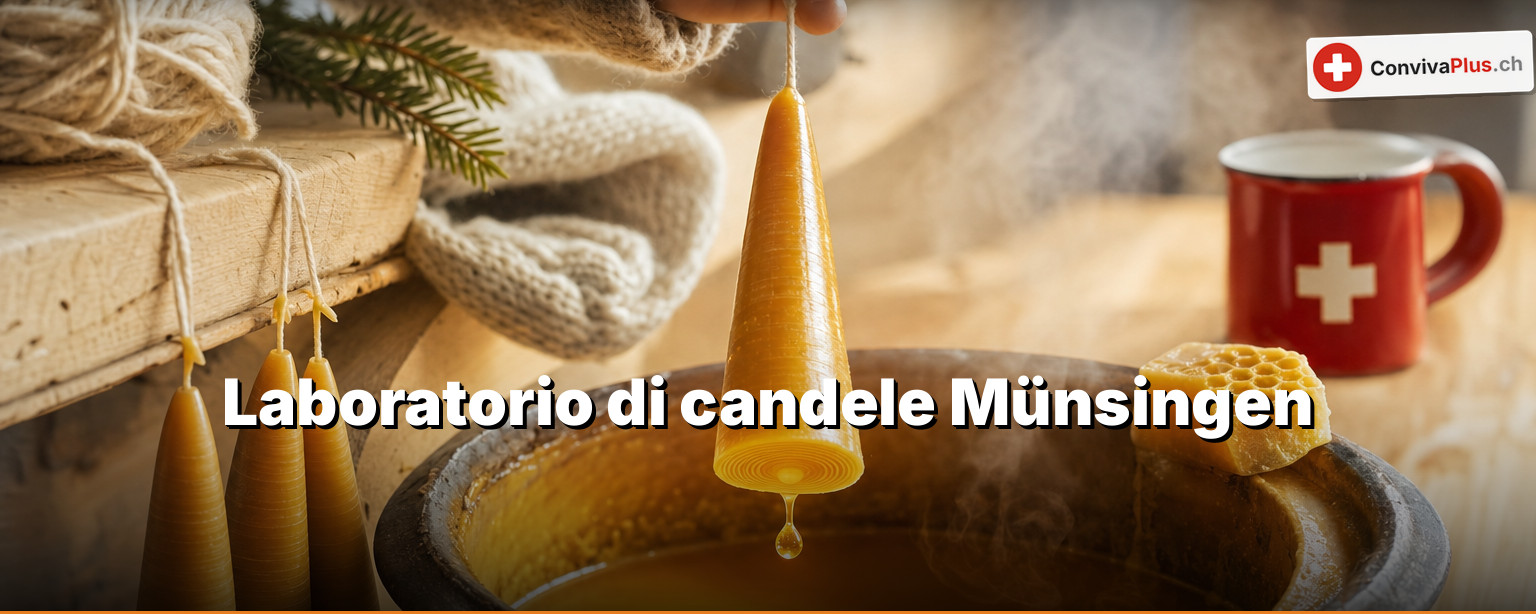 Candele a Münsingen: cera in una casa dove di solito si ripara