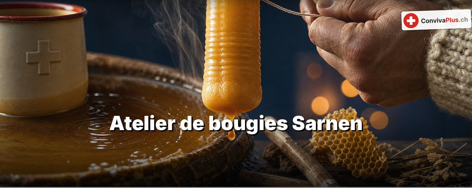 Bougies à Sarnen : deux bains de cire à quelques minutes à pied