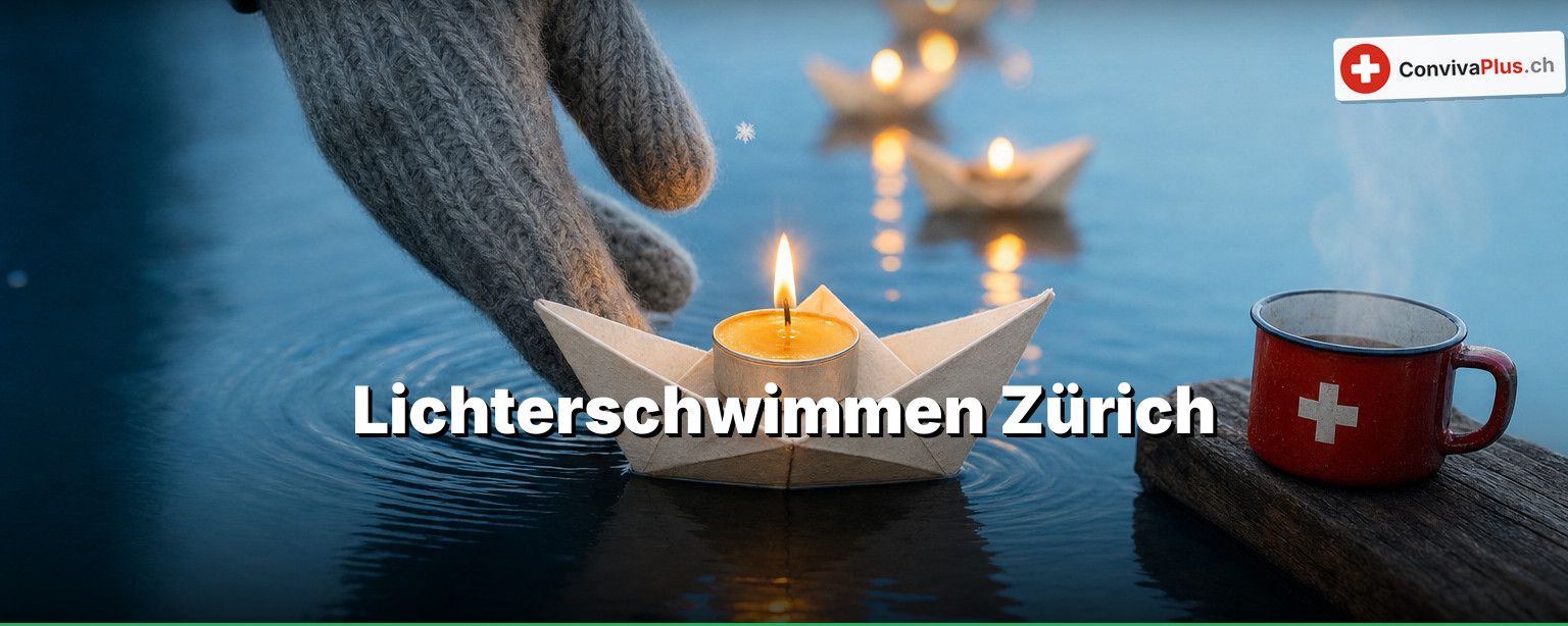 Lichterschwimmen Zürich: Hunderte Kerzenschiffchen auf der Limmat, gebastelt von Schulkindern