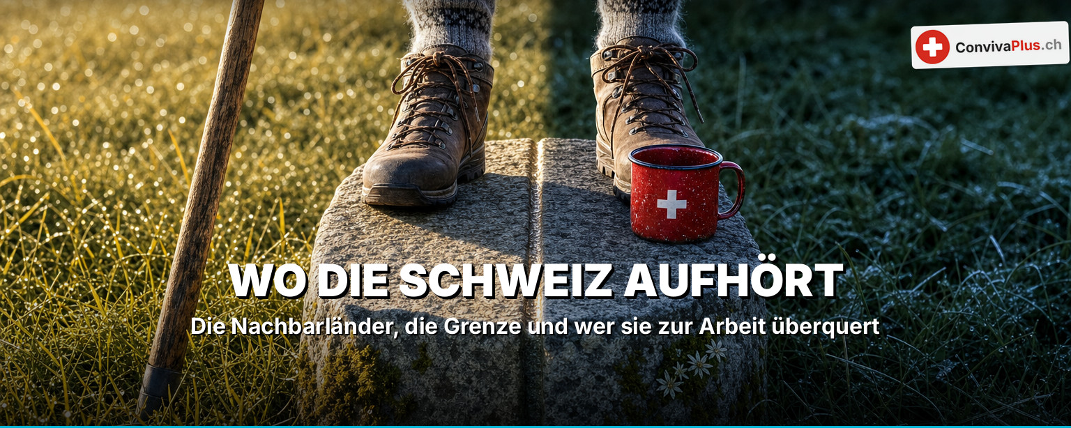 Nachbarländer der Schweiz: Karte und Grenzgänger-Atlas