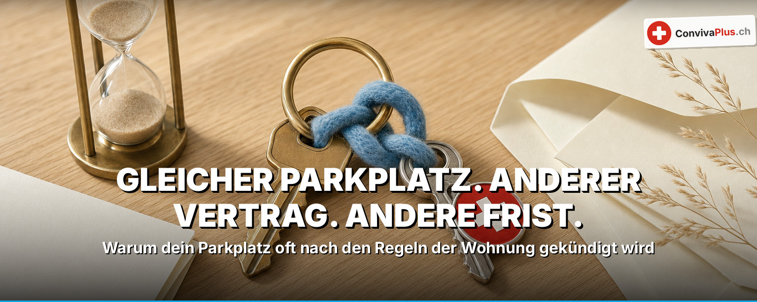 Zwei Wochen Kündigungsfrist beim Parkplatz? Meistens gilt etwas anderes