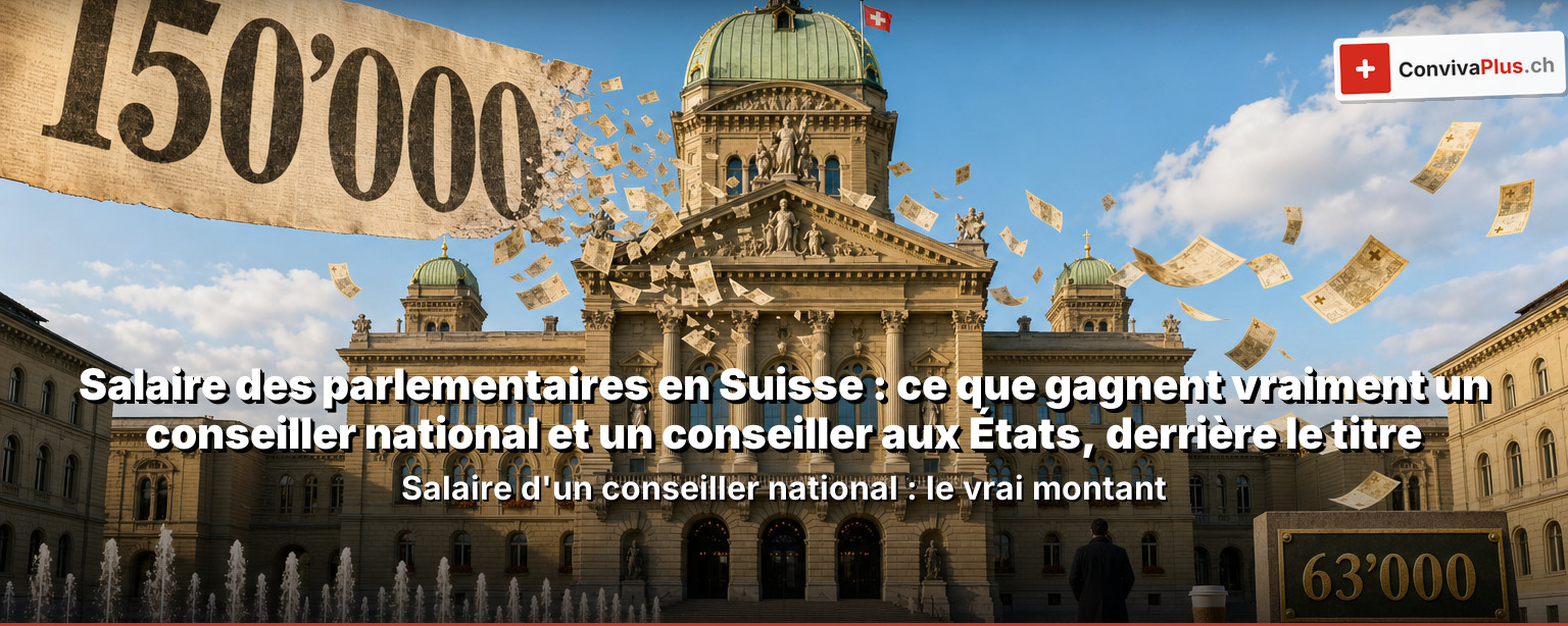 Salaire des parlementaires en Suisse : ce que gagnent vraiment un conseiller national et un conseiller aux États, derrière le titre