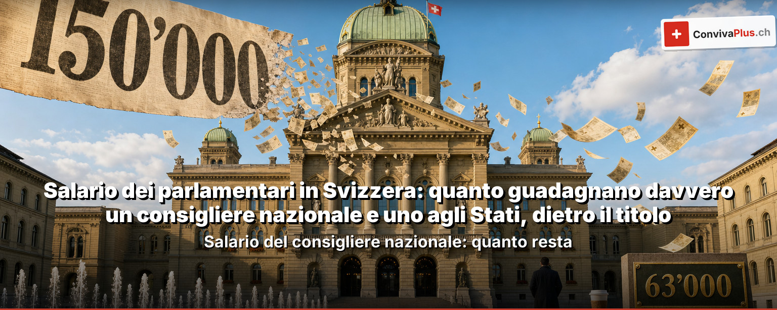 Salario dei parlamentari in Svizzera: quanto guadagnano davvero un consigliere nazionale e uno agli Stati, dietro il titolo