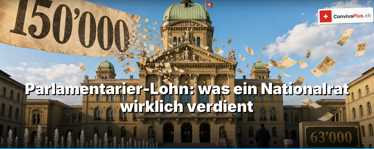 Parlamentarier-Lohn Schweiz: was ein Nationalrat und ein Ständerat wirklich verdienen