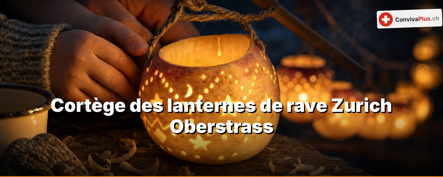 Cortège des lanternes d'Oberstrass : le seul qui parte vraiment dans le noir