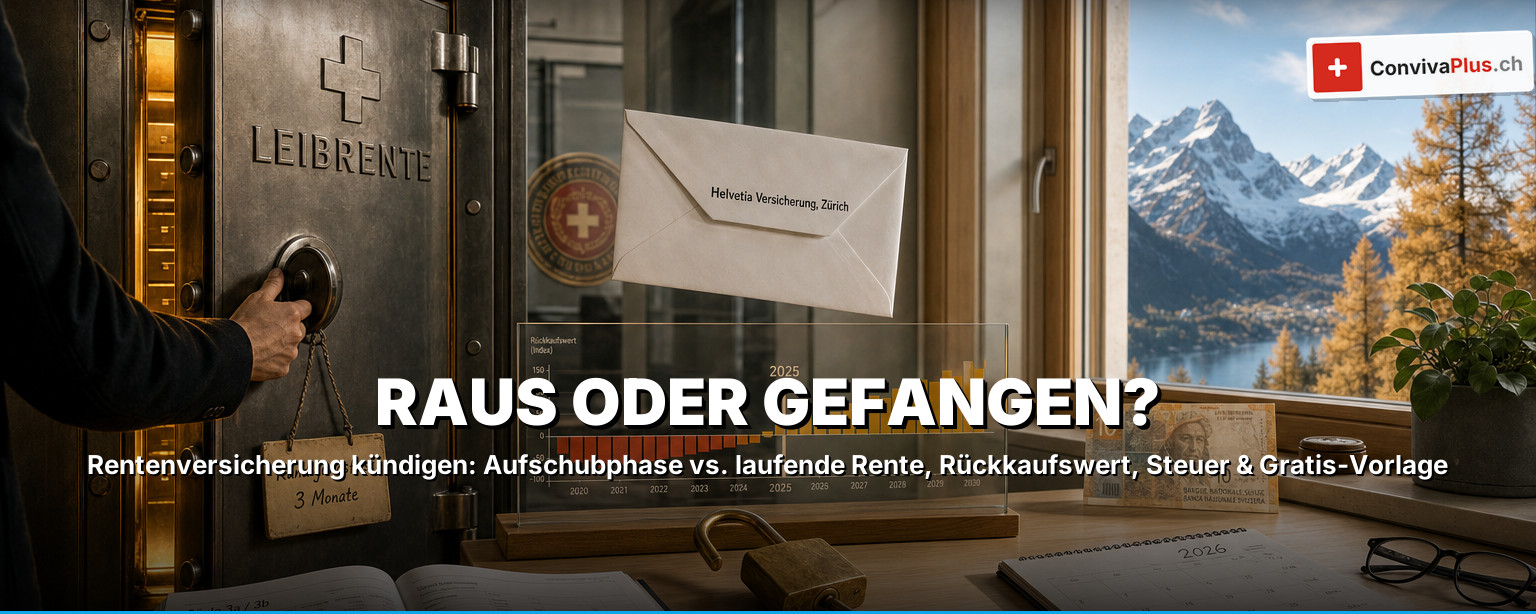 Rentenversicherung kündigen 2026: Rückkaufswert, Steuer-Falle & Vorlage