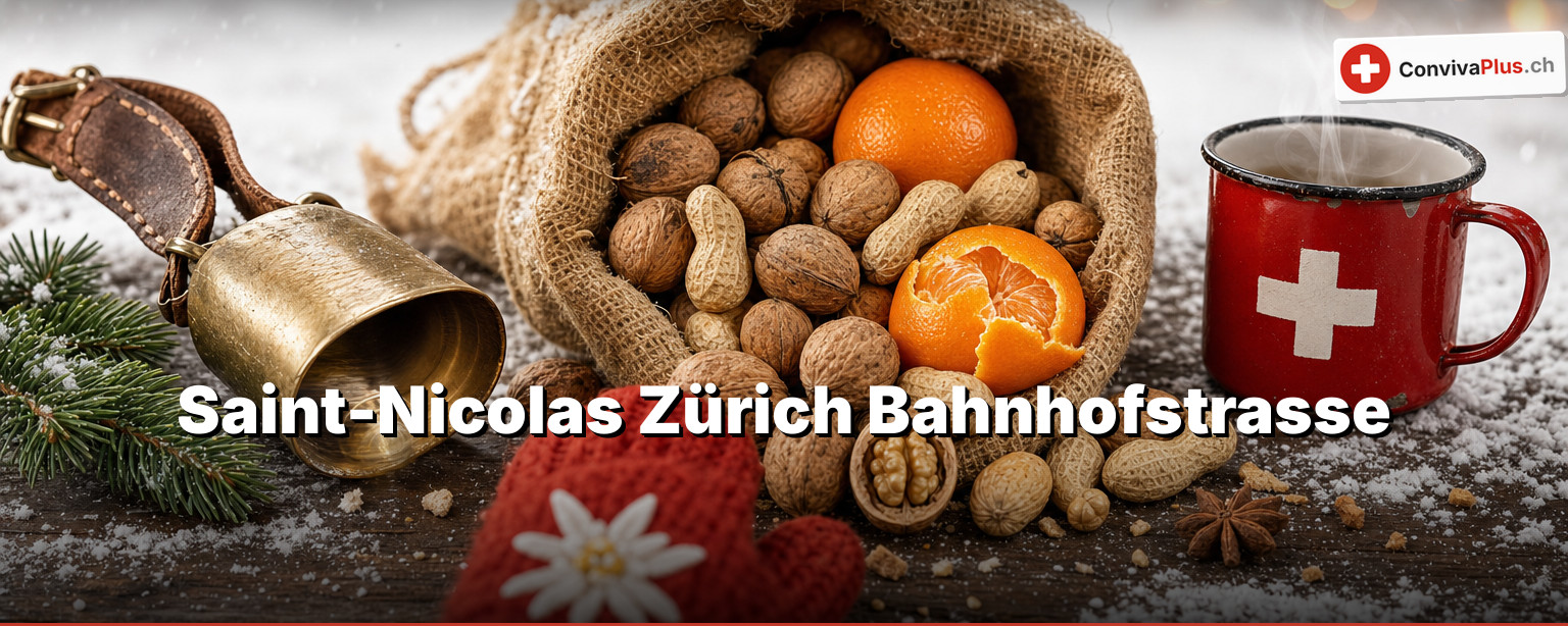 Saint-Nicolas à Zurich : le Märlitram devant, des enfants de cinq ans tirent les chars