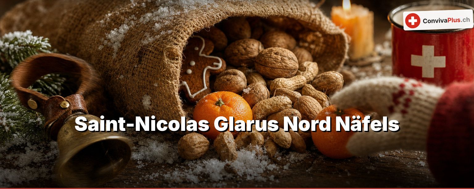 Saint-Nicolas à Näfels : les écoliers vont le chercher — et 350 lanternes l'accompagnent