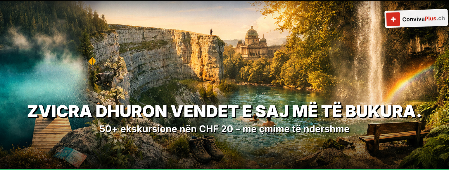 4 destinacione spektakolare në Zvicër nën 20 franga