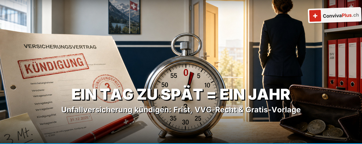 Unfallversicherung kündigen 2026: Vorlage, Frist & VVG-Trick