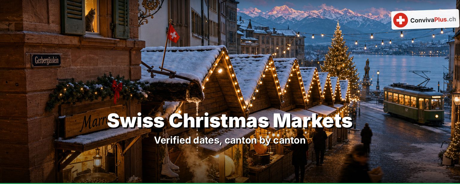 Swiss Christmas Markets 2026: 23 verified date ranges — and the busiest day of the season