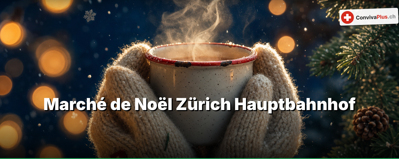 Marché de Noël de la gare de Zurich : le seul que la météo n'atteint pas