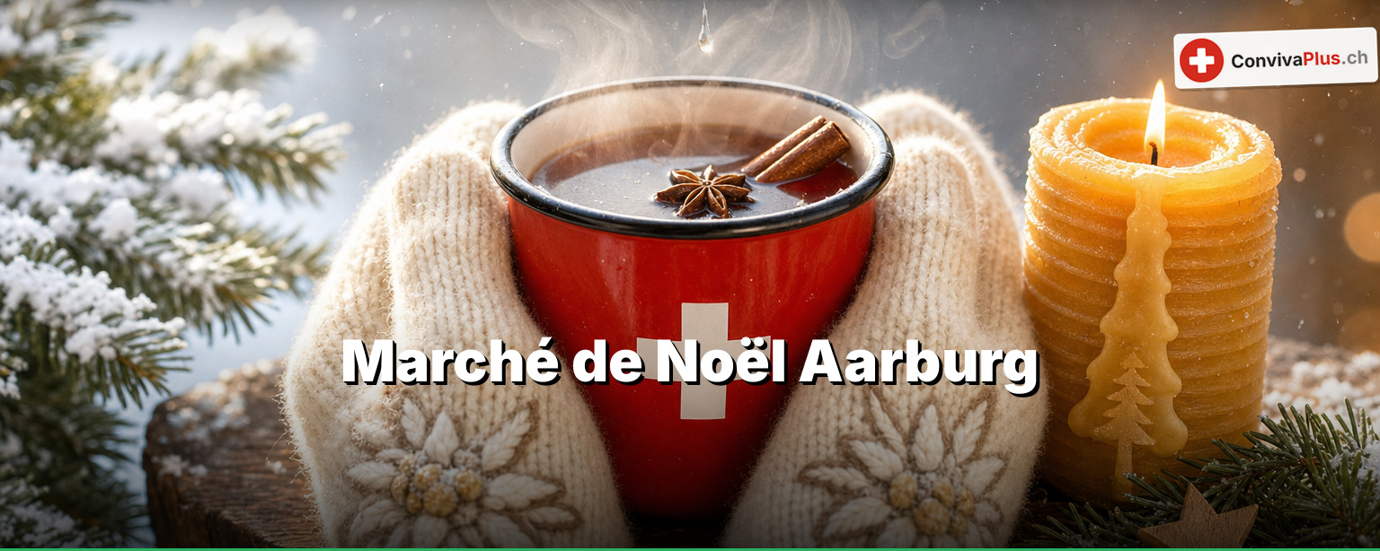 Aarburg leuchtet : un marché sur deux niveaux et des bougies flottantes sur l'Aar