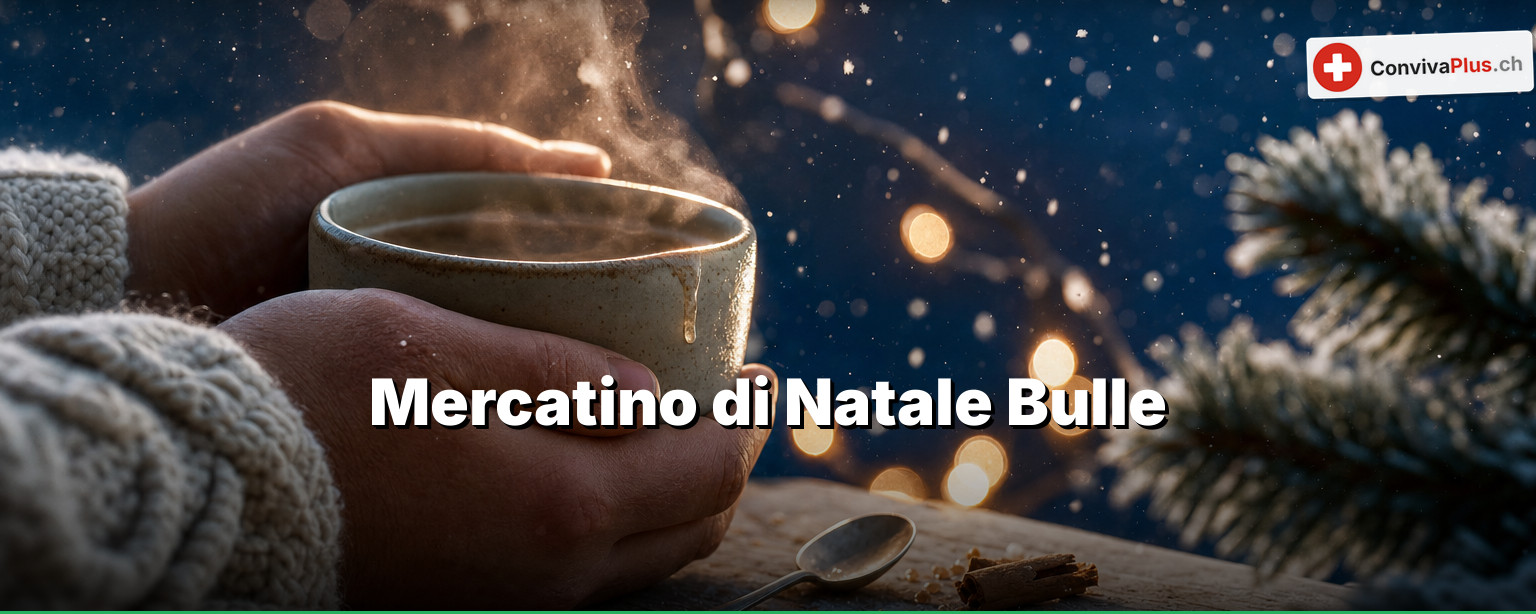 Marché de Noël de Bulle: un centinaio di chalet, e si comincia già di mercoledì