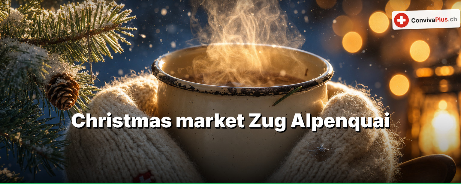 Zug Christmas market on the Alpenquai: come at midday and you see half the site