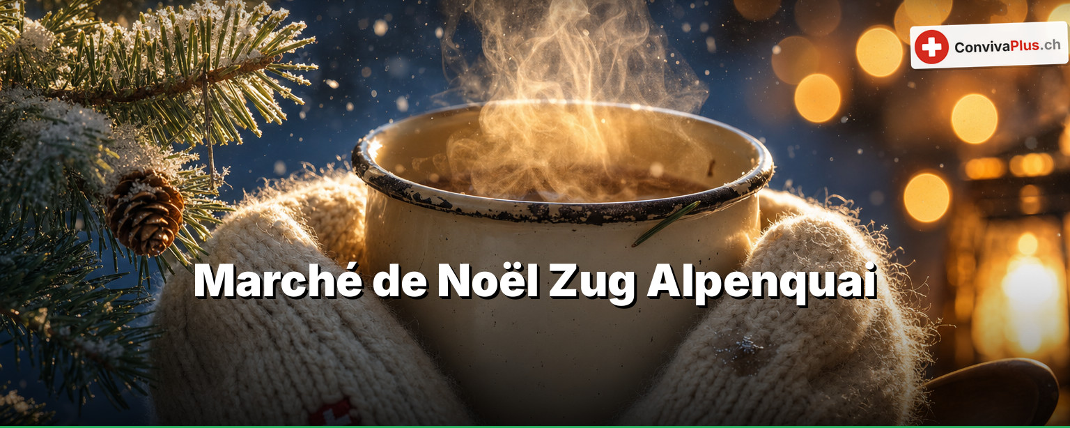 Marché de Noël de Zoug à l'Alpenquai : qui vient à midi ne voit que la moitié