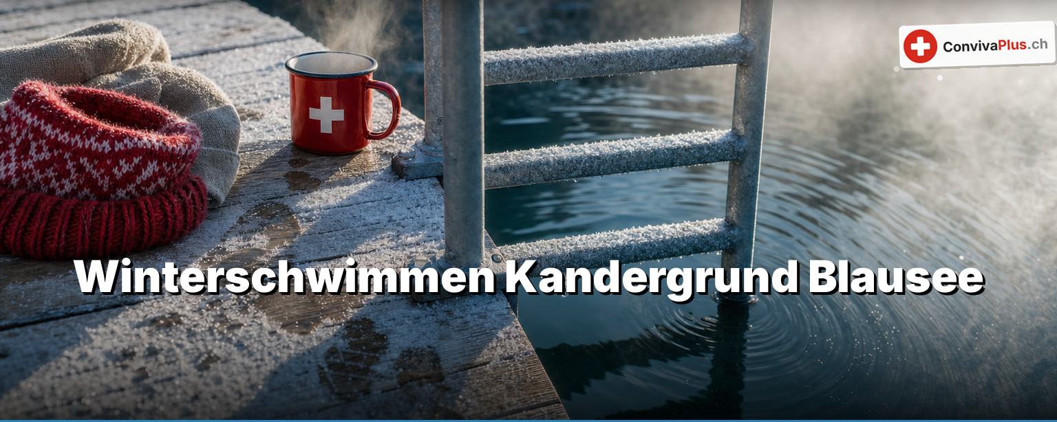 Blausee-Schwimmen: 42 Meter durch einen Bergsee, damit Kinder Sport treiben